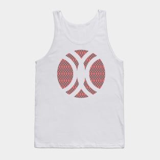 Geometric pattern elegant pink summer Tank Top